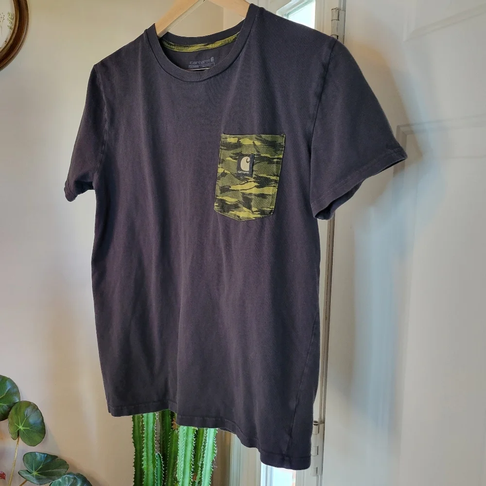Carhartt‎ Camo Black Youth Tshirt, Size Youth XL 18-20